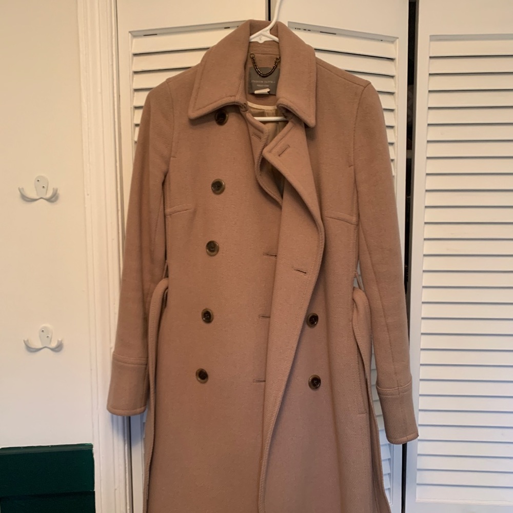 J. Crew Stadium Cloth Camel Coat